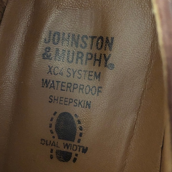 Johnston&Murphy WATERPROOF XC4 System Sheepskin Dual Width EUC - Picture 7 of 9